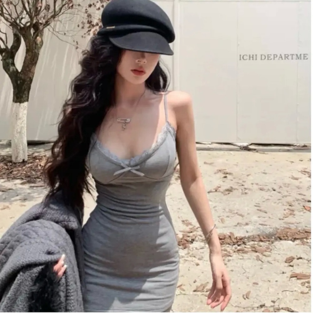 Stylish Gray Bodycon Dress